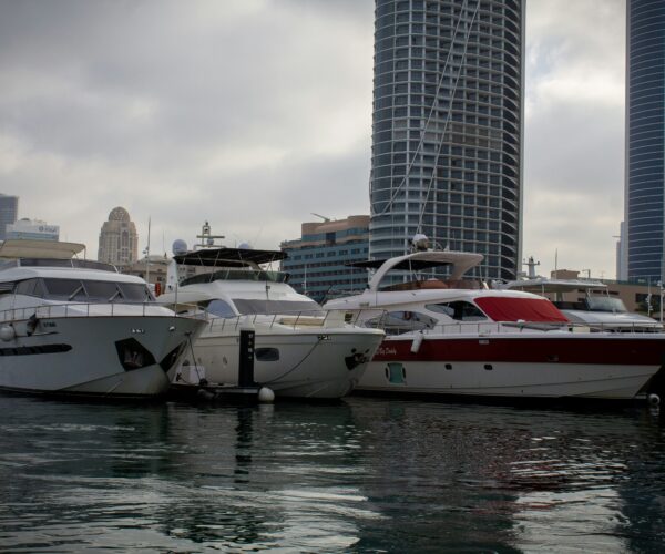 Dubai Skyline from a Luxury Yacht Perspective